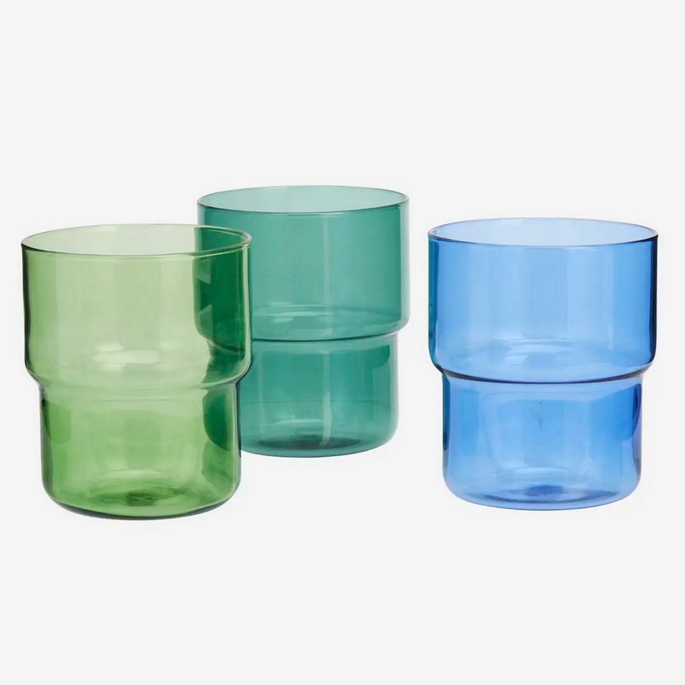 Trinkglas Maroc grün petrol blau Stk