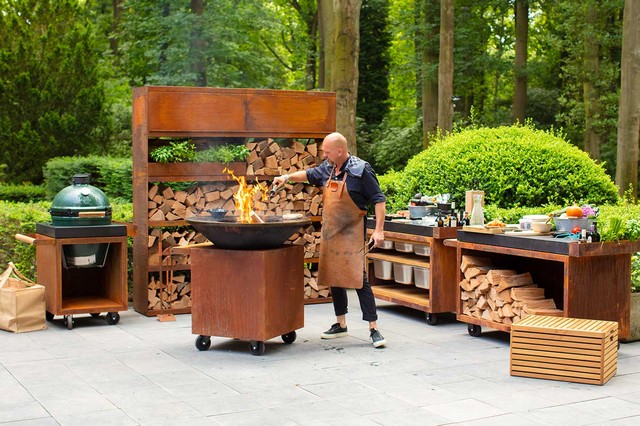 Ofyr Wood Storage Regal Corten 100