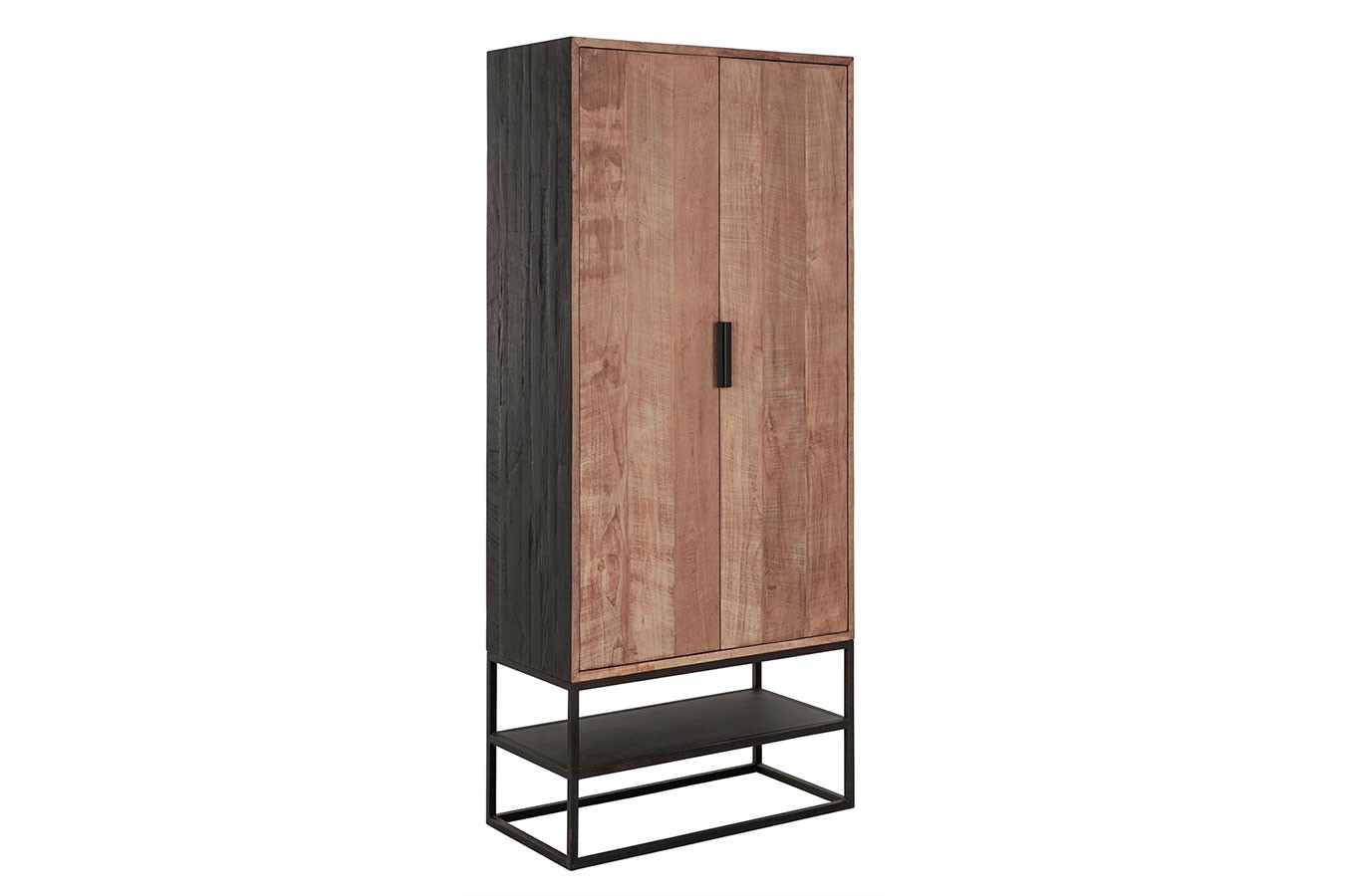 Schrank Cosmo Teak Metall 180x80 cm