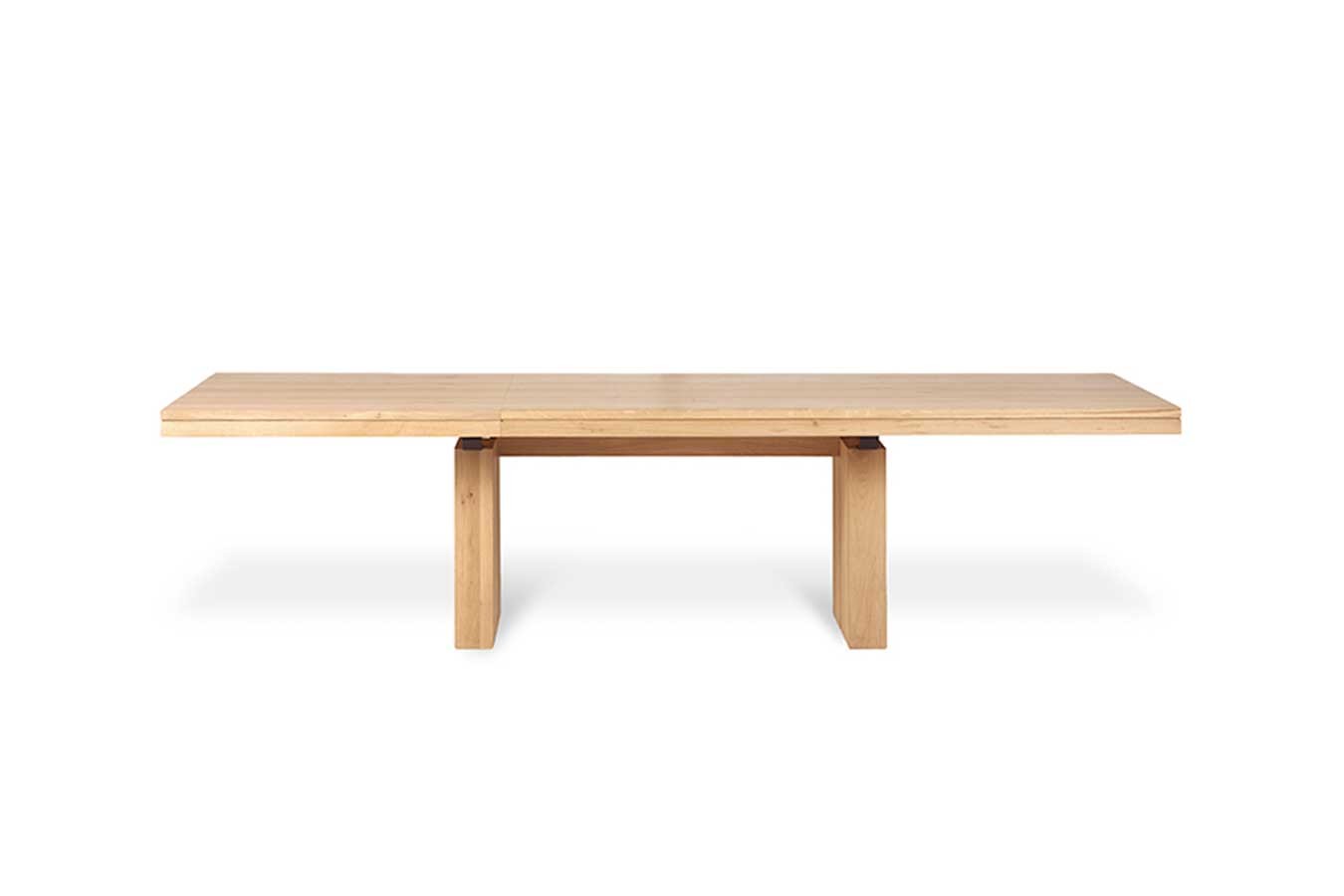 Ausziehtisch Double Eiche massiv 200 > 300 cm
