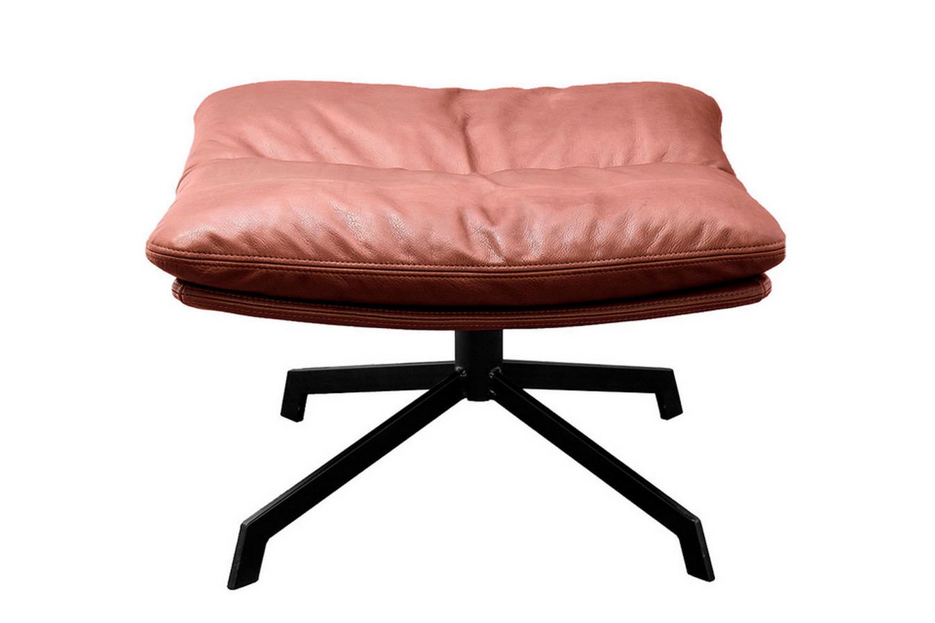 Fusshocker Arva Leder braun