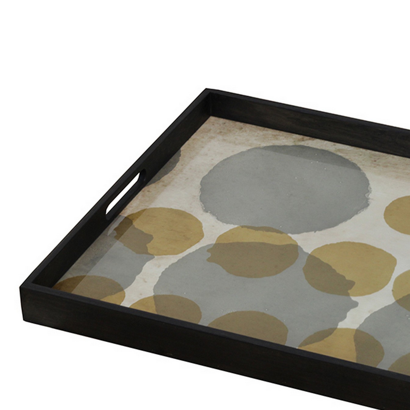 Notre Monde Tablett Sienna Layered Dots 61 cm