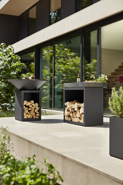 Ofyr Butcher Block Storage Black 90 Keramik