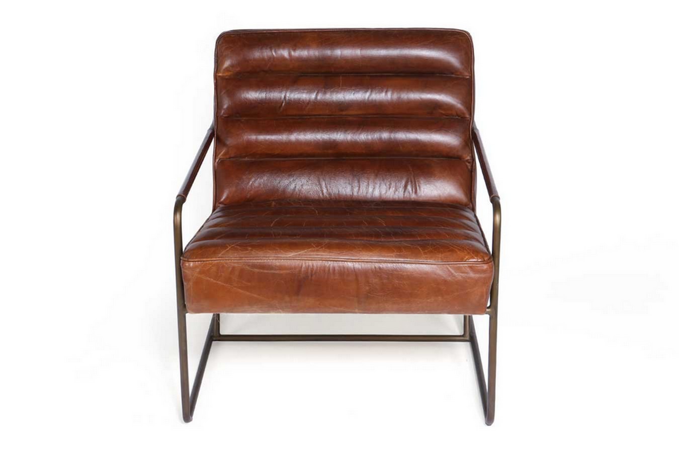 Lounge Sessel Marco Century Leder braun