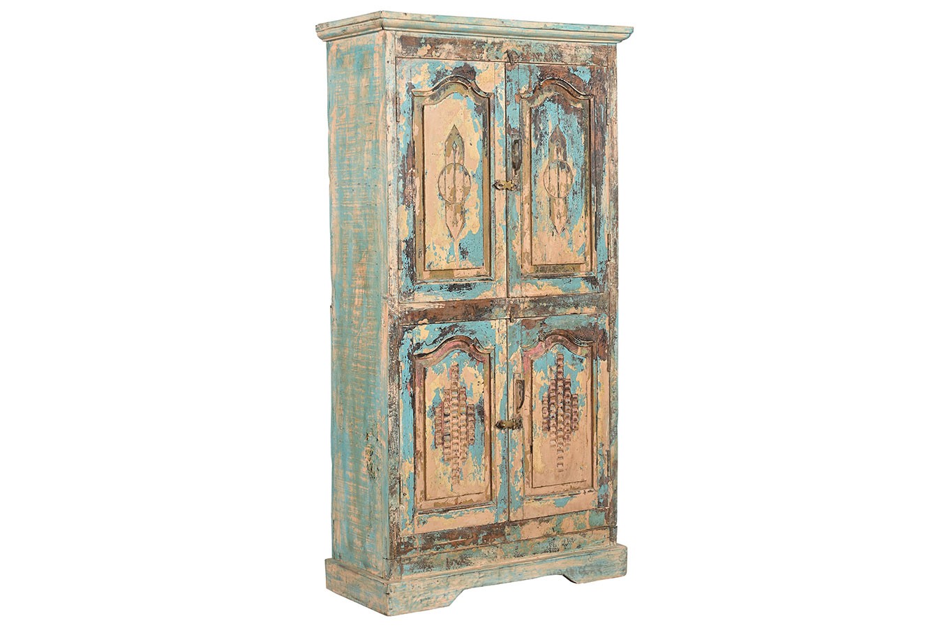 Schrank Vintage blau creme