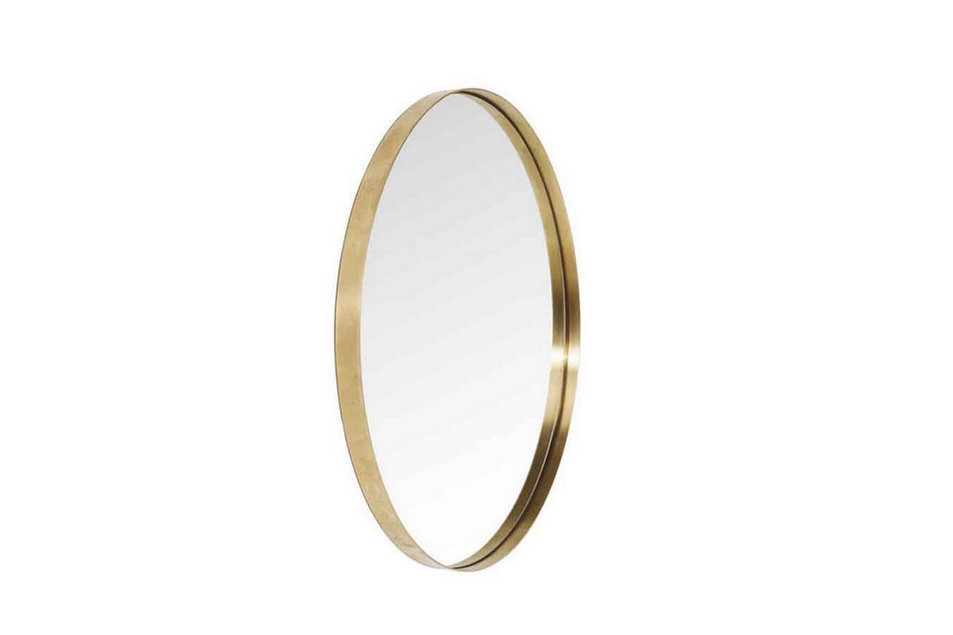 Wandspiegel Curve gold D 100cm