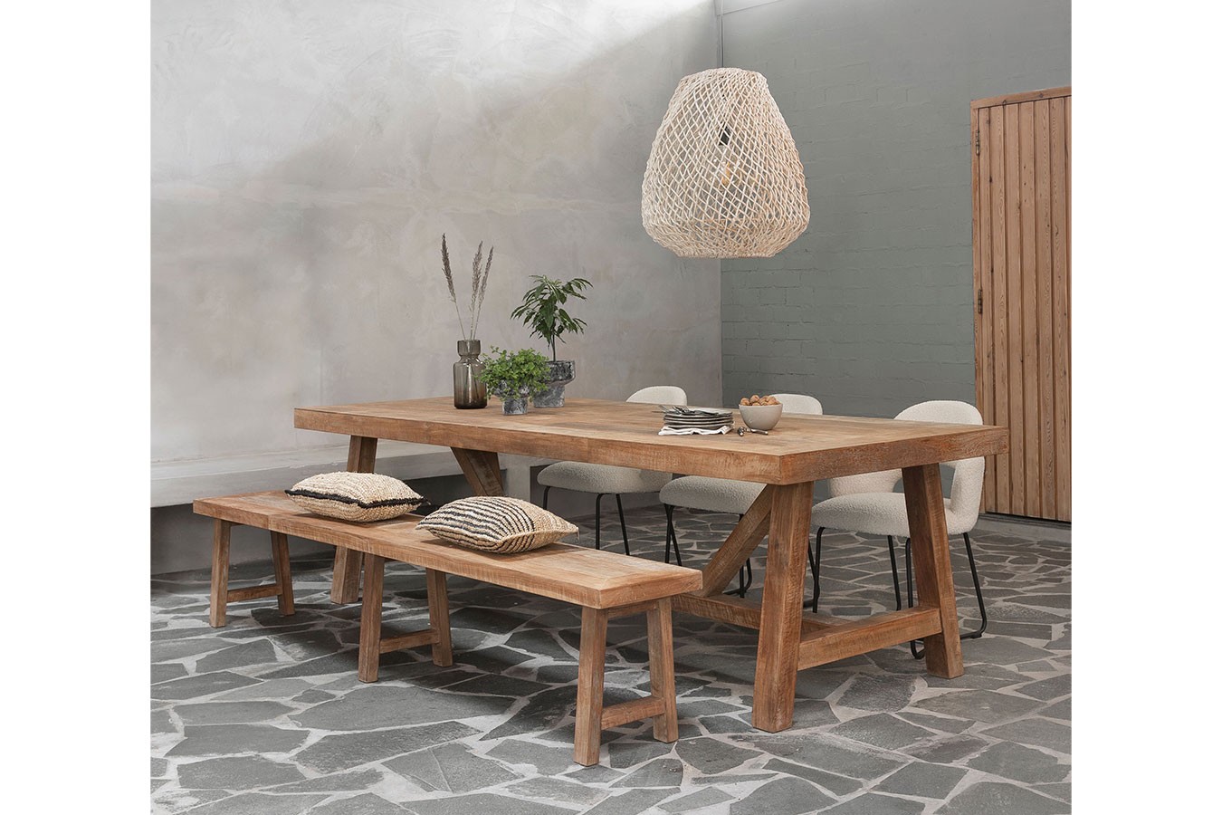 Esstisch Ibiza Teakholz 250 x 100 cm