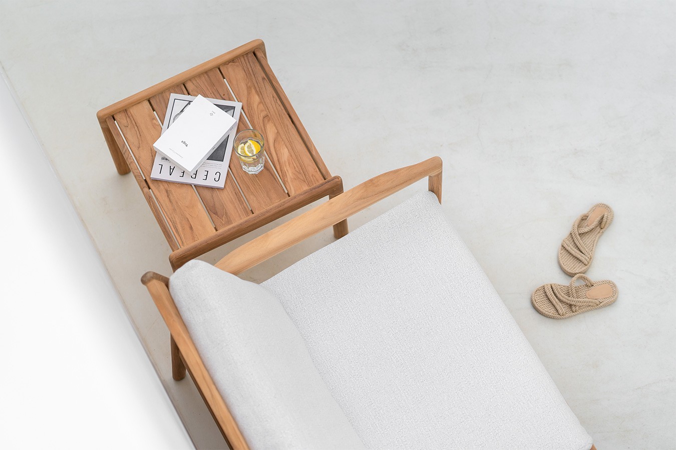 Outdoor Beisteller Jack Teak natur