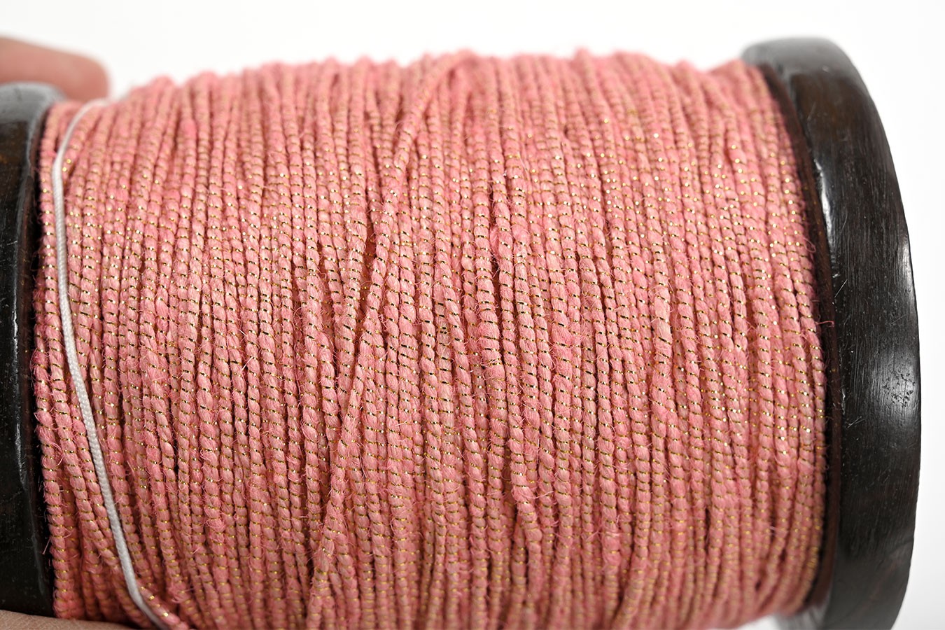 Jute-Lurex Band Ribbons 200m rosa