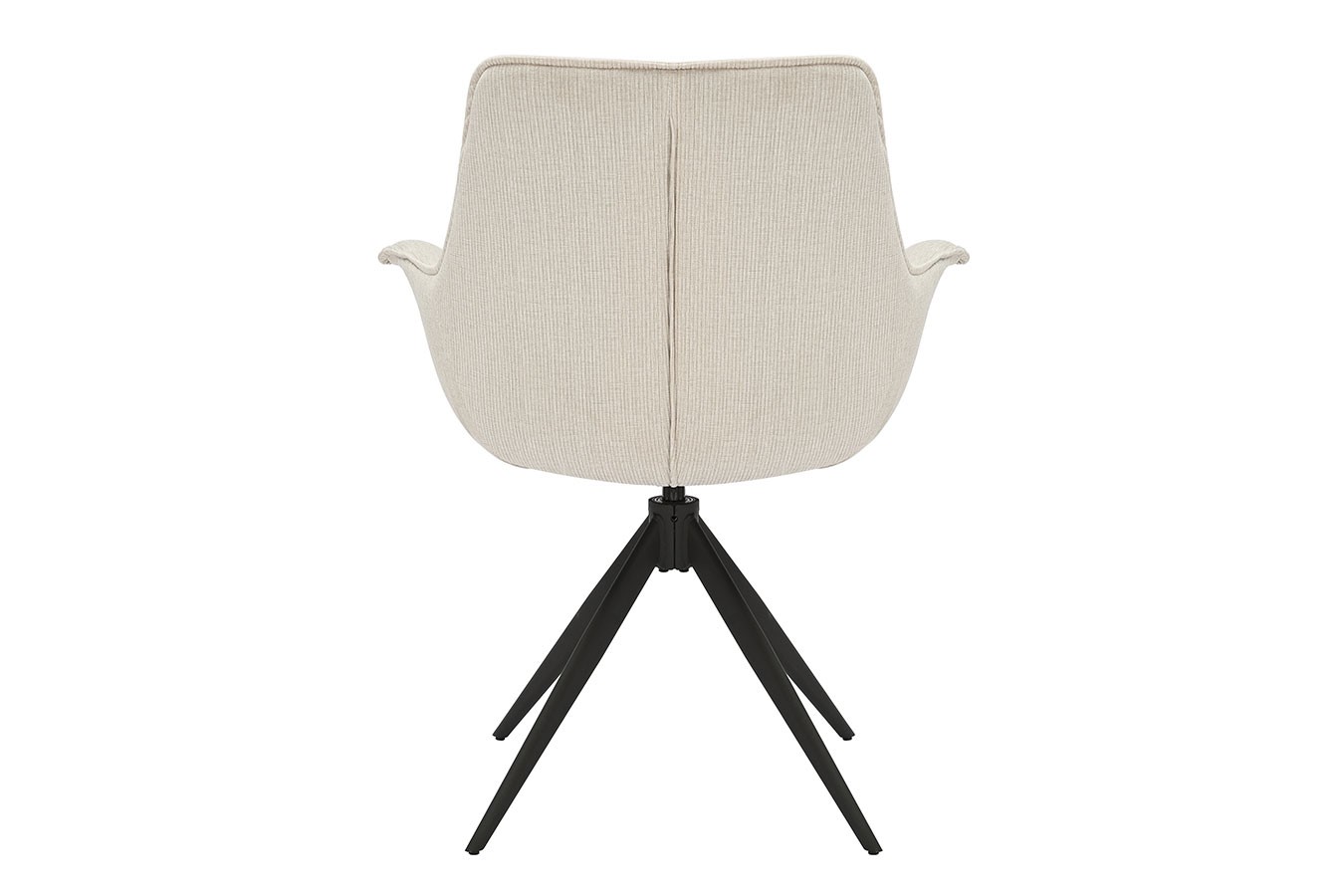 Armlehnstuhl Uma mit Drehfunktion Feincord beige