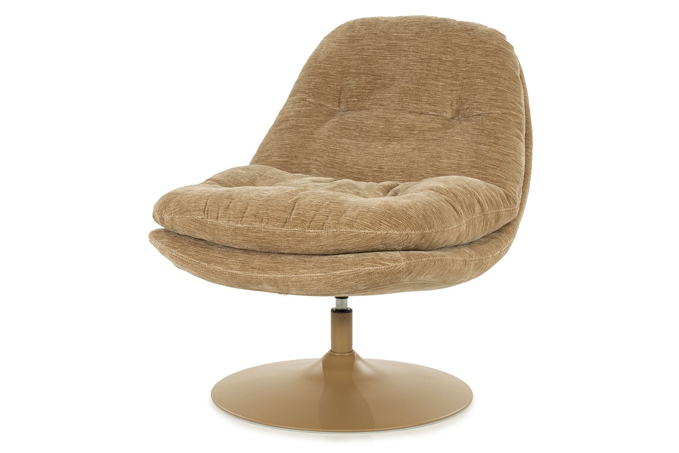 Drehsessel Tomba Velvet hellbraun