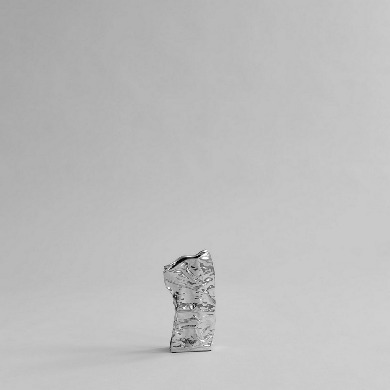 Dekovase Kami Keramik chrom mini