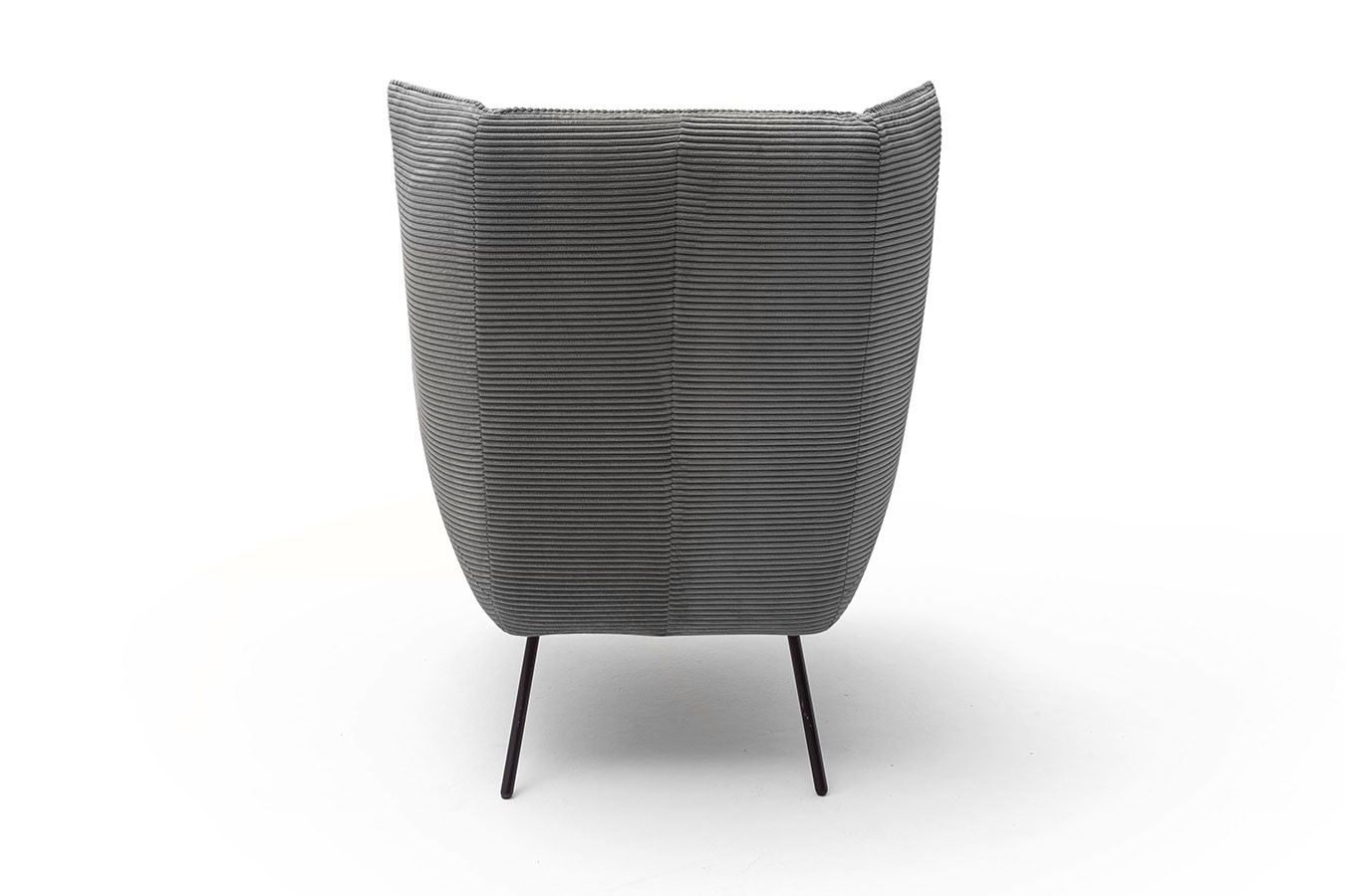 Sessel Evelin Cord dunkelgrau