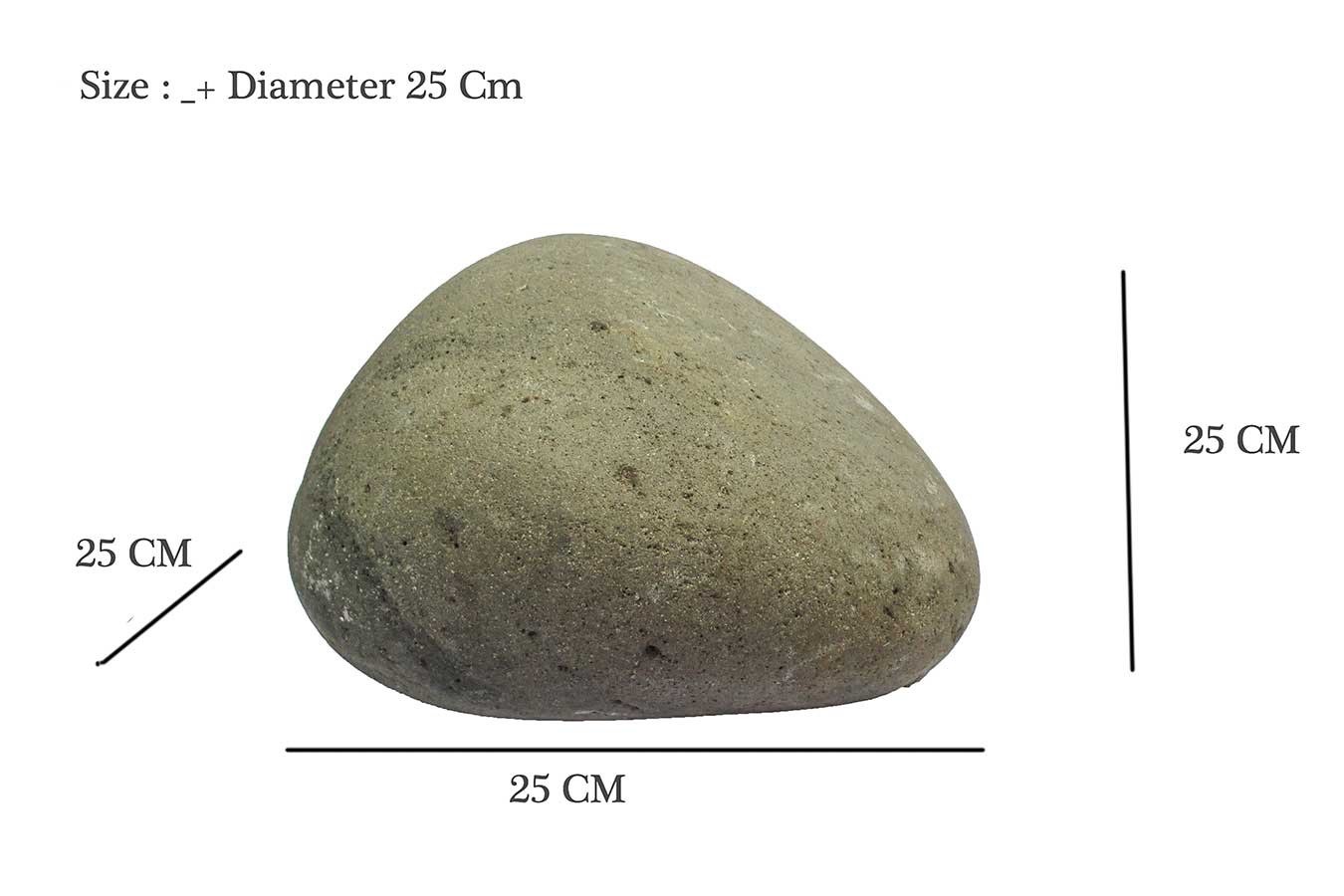 Flusskiesel oval klein