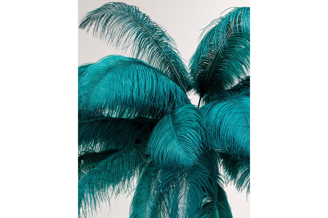 Stehlampe Feather Palm grün