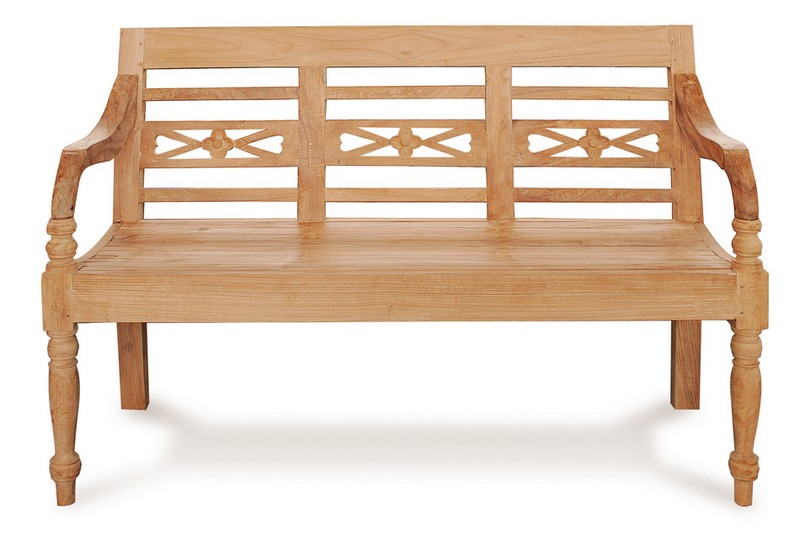 Sitzbank Flower Teak natur ca 190 cm