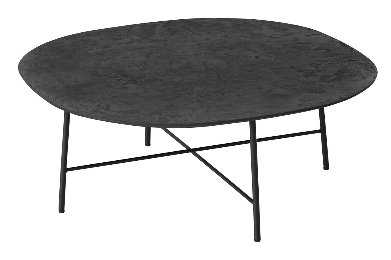 Couchtisch Soho Mortex schwarz D 90 cm