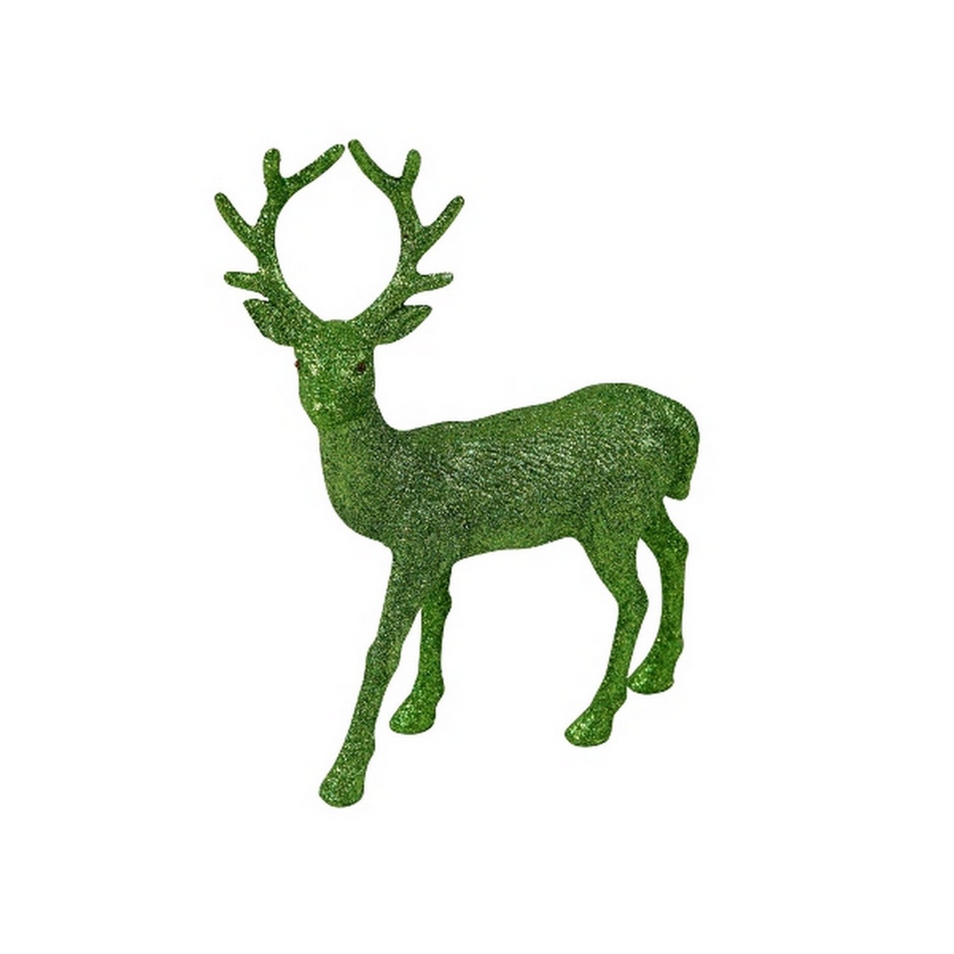 Glimmerhirsch grün 32 cm