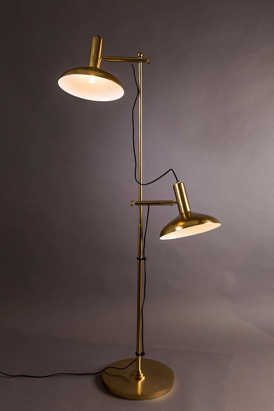 Stehleuchte Messing h 163 cm