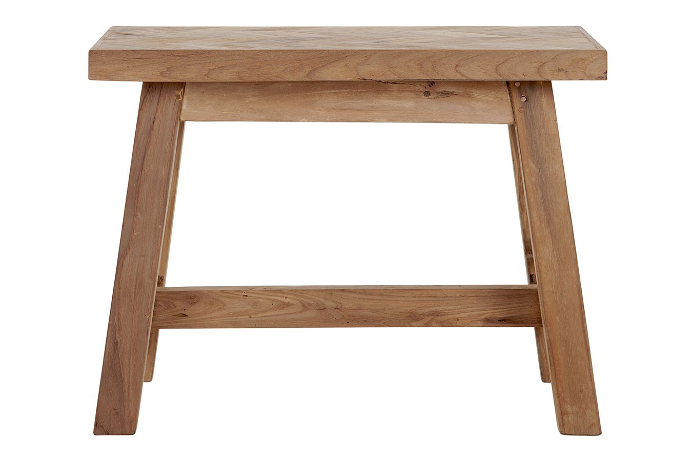 Hocker Herringbone Teakholz B 60 cm