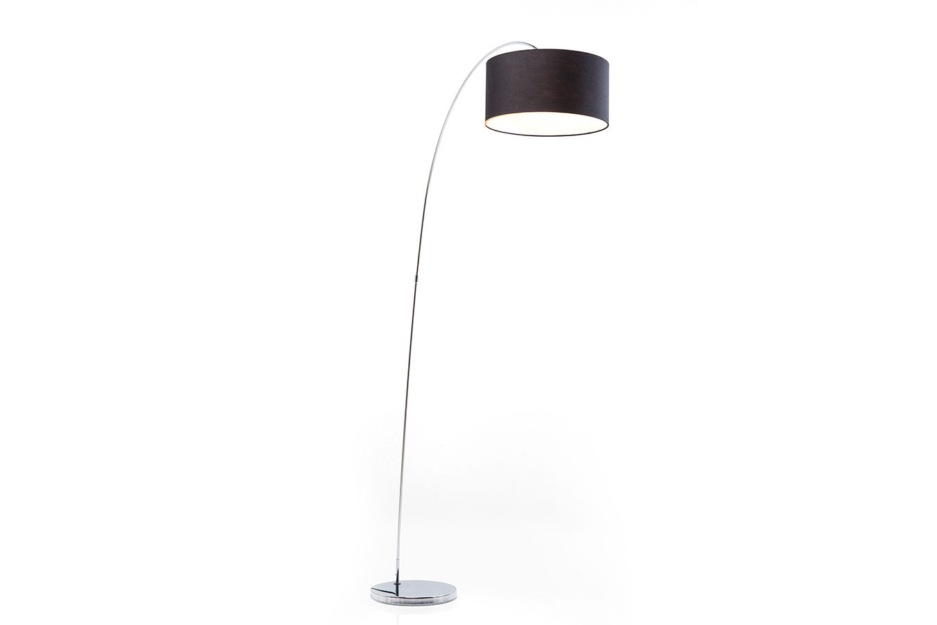 Standleuchte Goose Chrom Schwarz H 205 cm