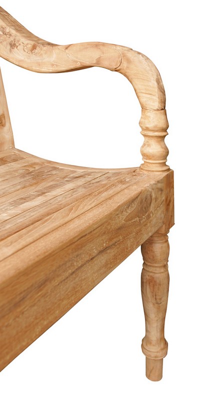 Sitzbank Flower Teak natur ca 130 cm