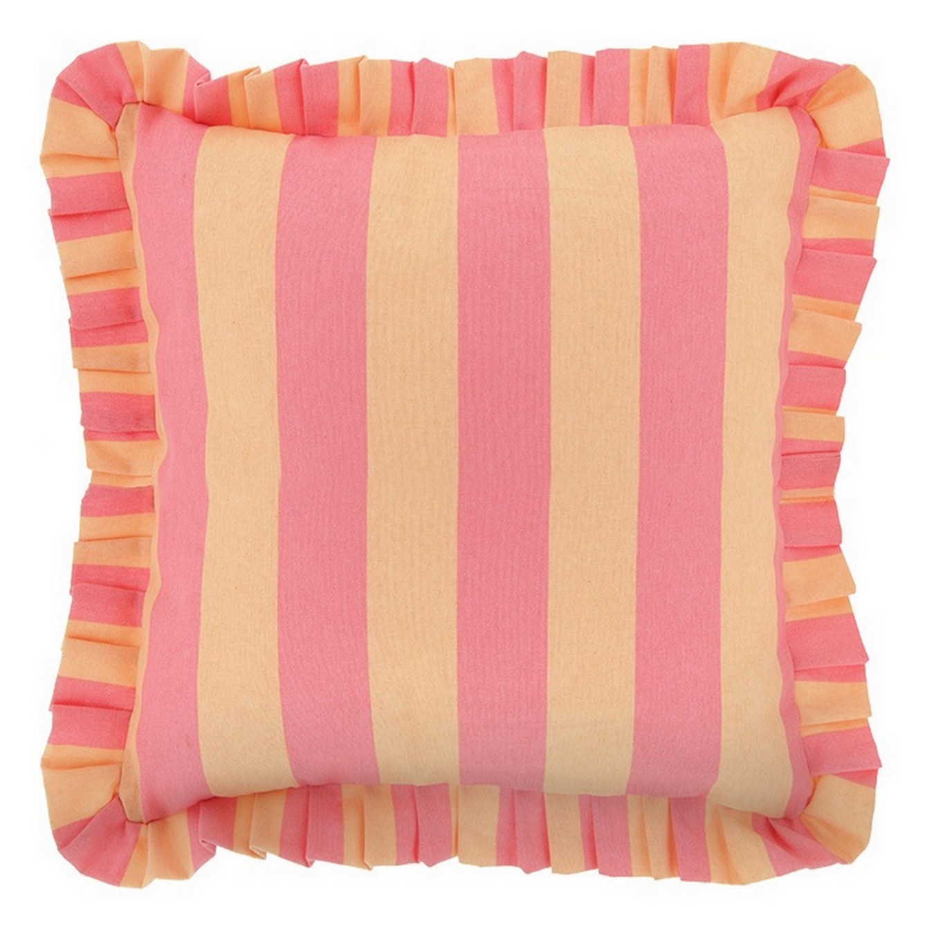 Kissen Seppl gestreift rosa 45*45 cm