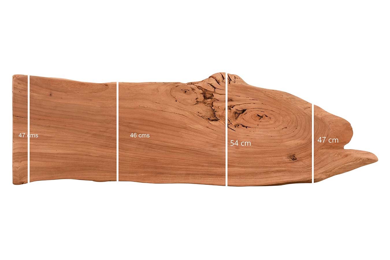 Tischplatte Mango Massivholz Monolith 170 cm