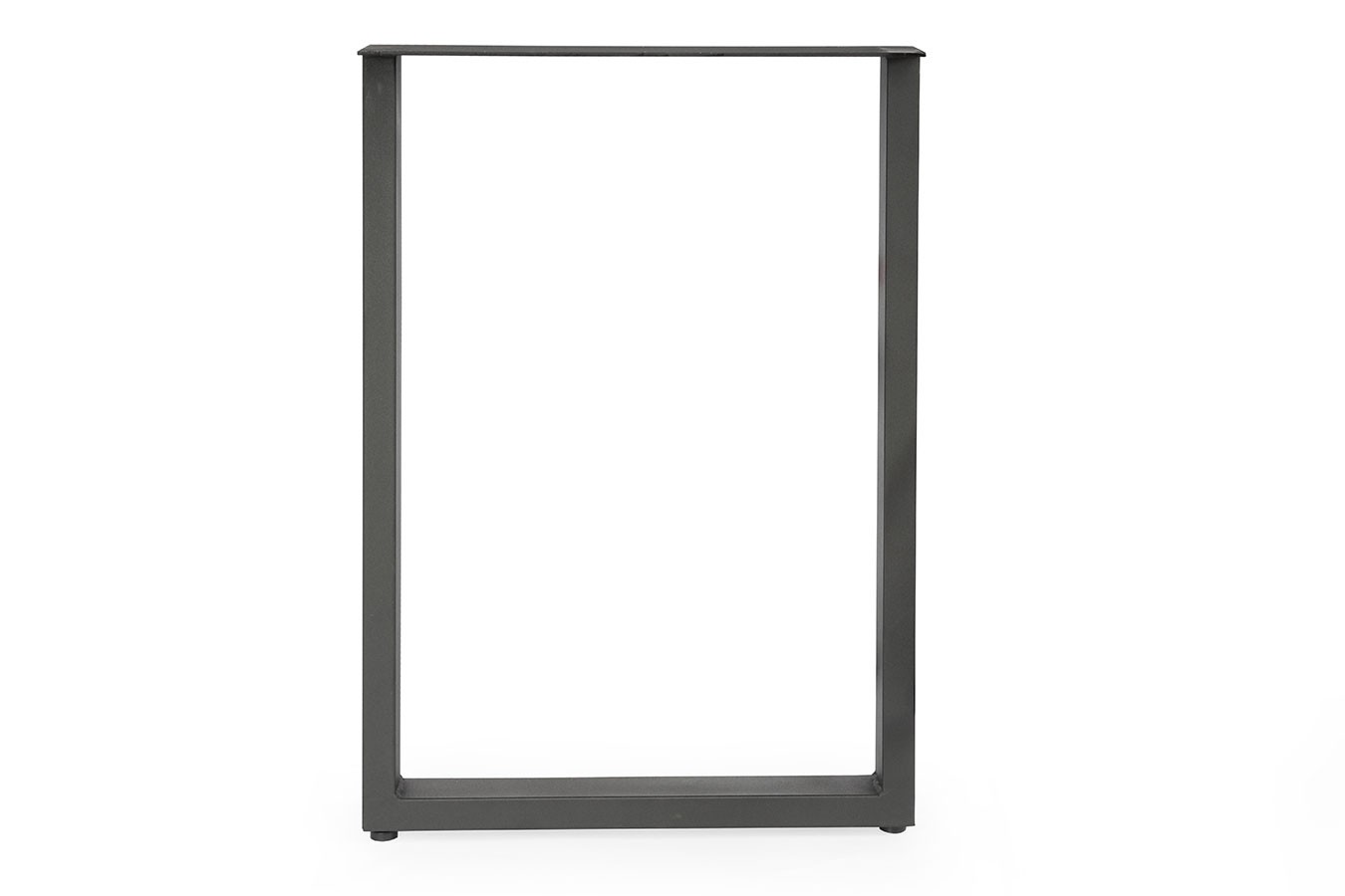 Tischbein U schwarz schmal 2er