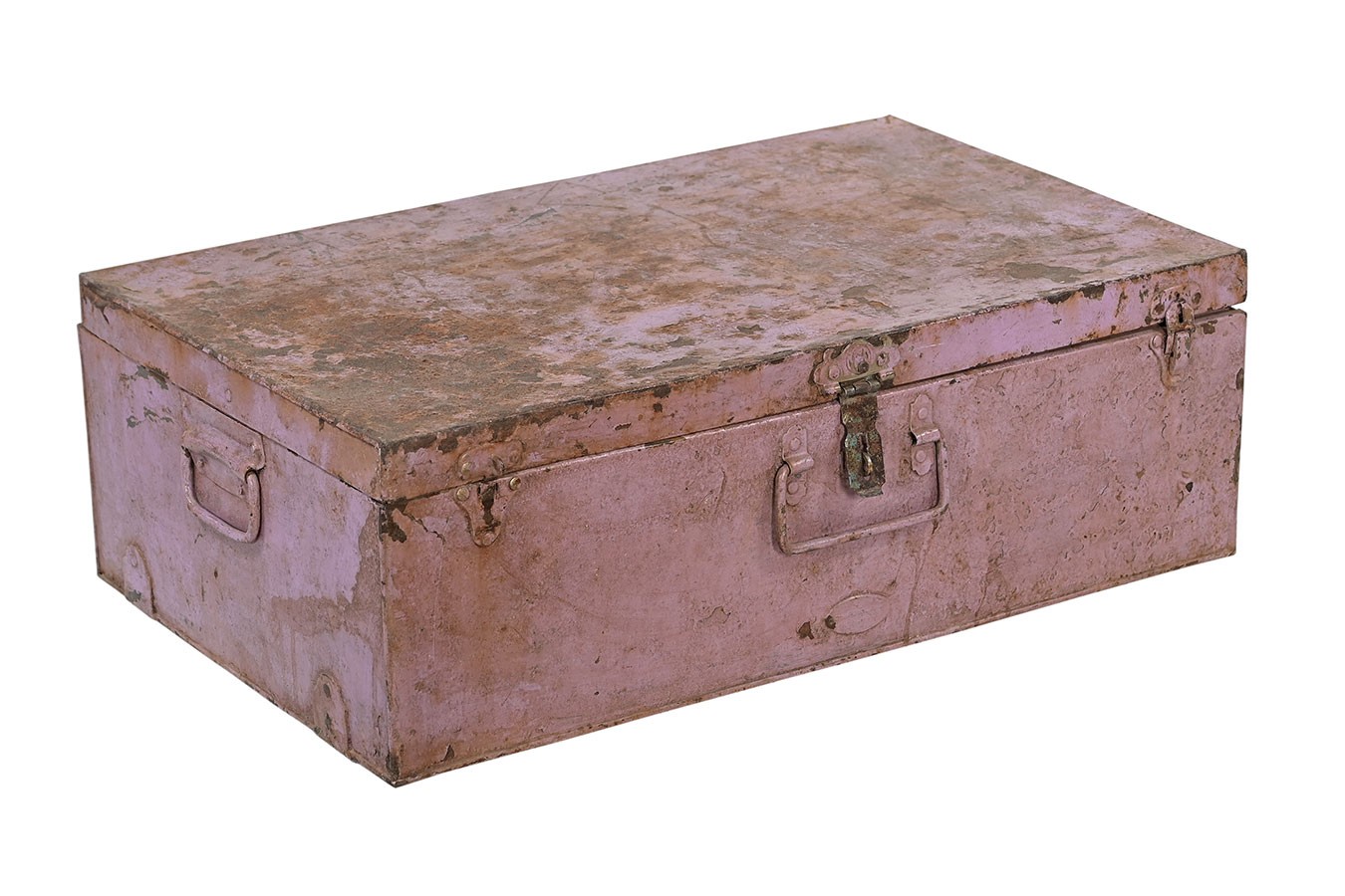 Metallkoffer Vintage rosa