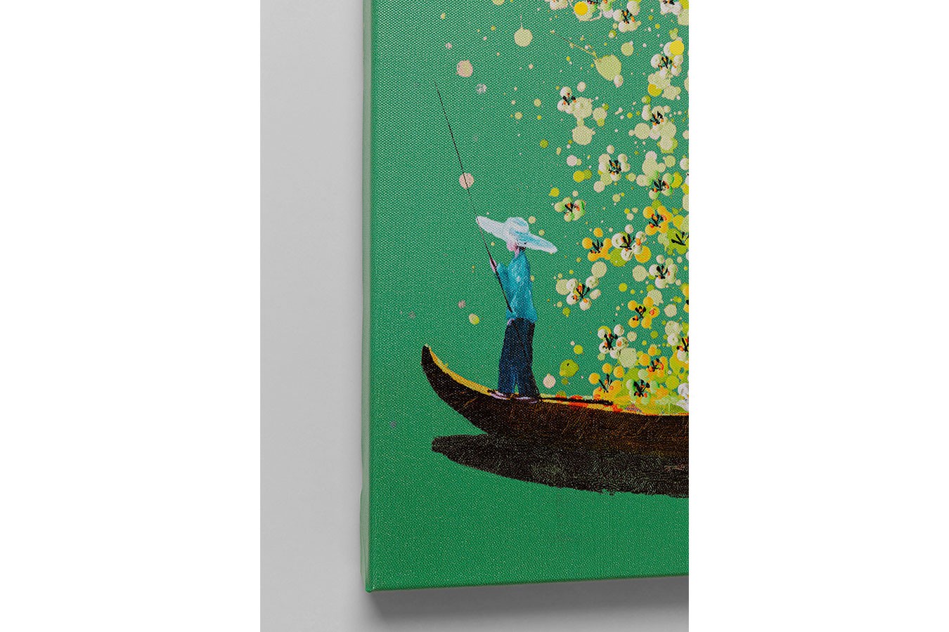 Bild Flower Boat grün 100x80 cm