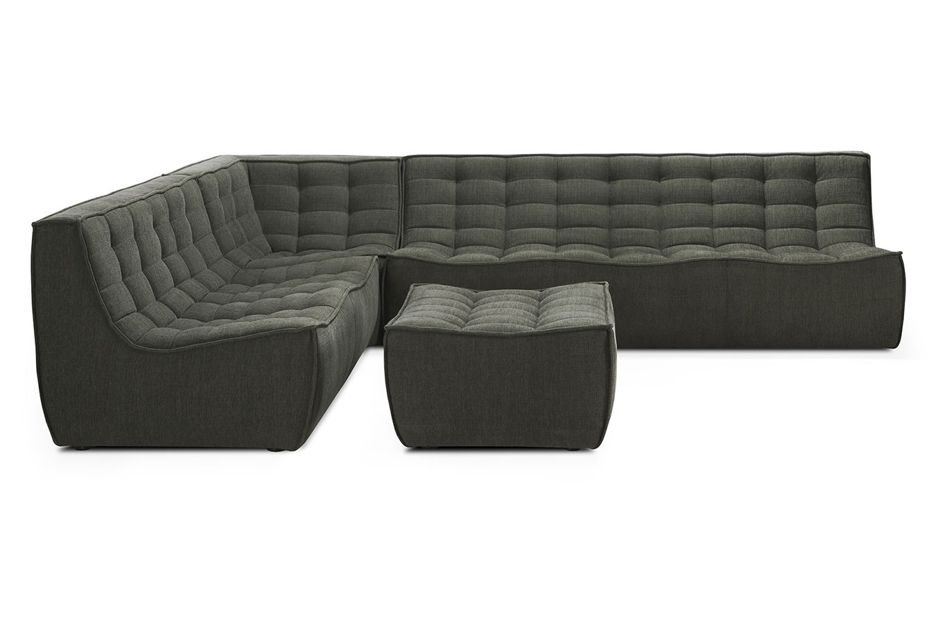 Sofaelement N701 Fußhocker eckig