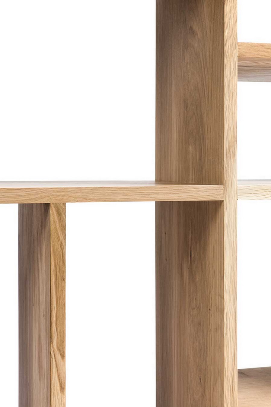 Regal M Eiche massiv H 139 cm