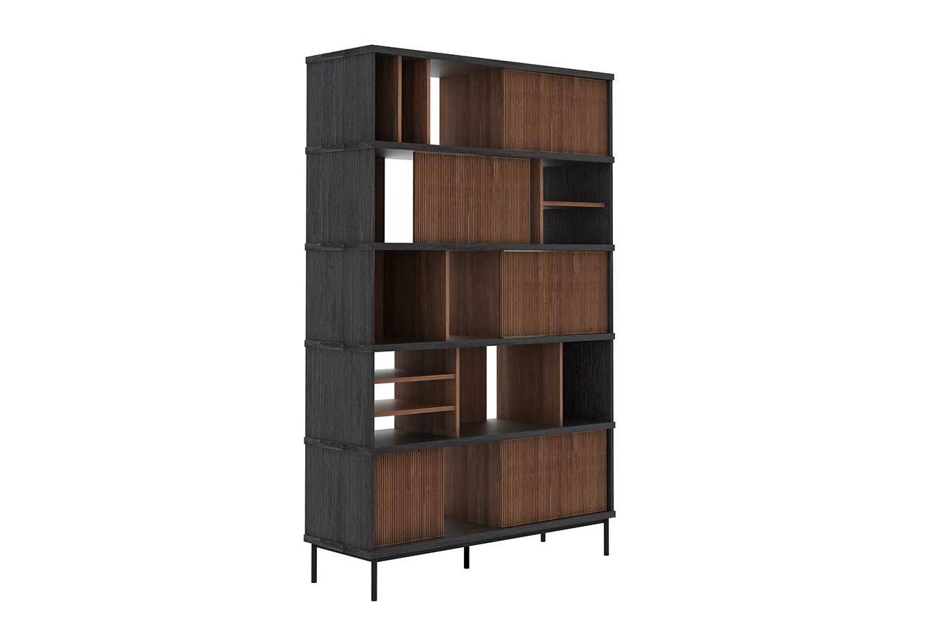 Regal Oscar Teak massiv H 195 cm