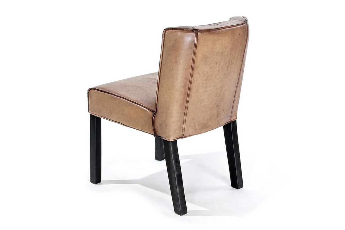 Fily Stuhl Leder/Holz olive