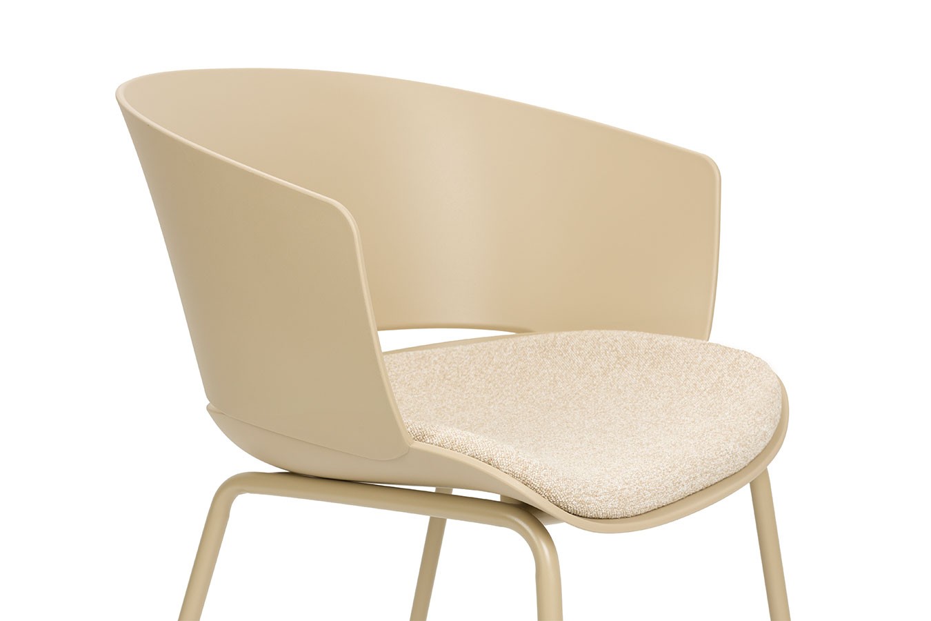 Designerstuhl Jessi Kunststoff beige