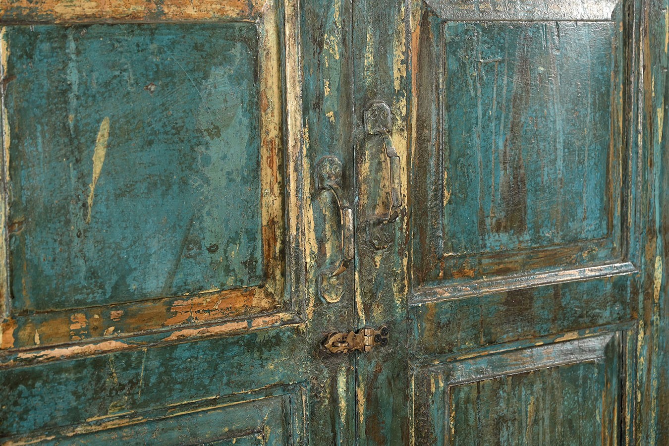 Vitrinenschrank Vintage blau