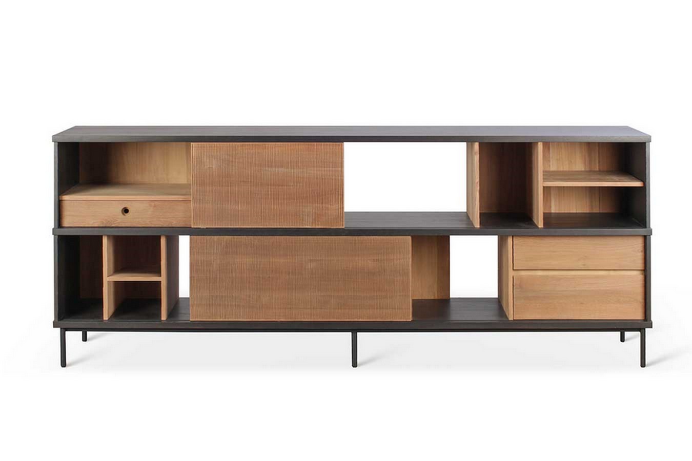 Sideboard Oscar Teak massiv B 224 cm