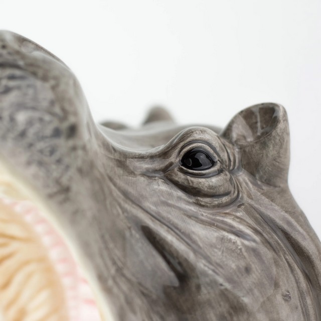 Dekoschale Hippo grau