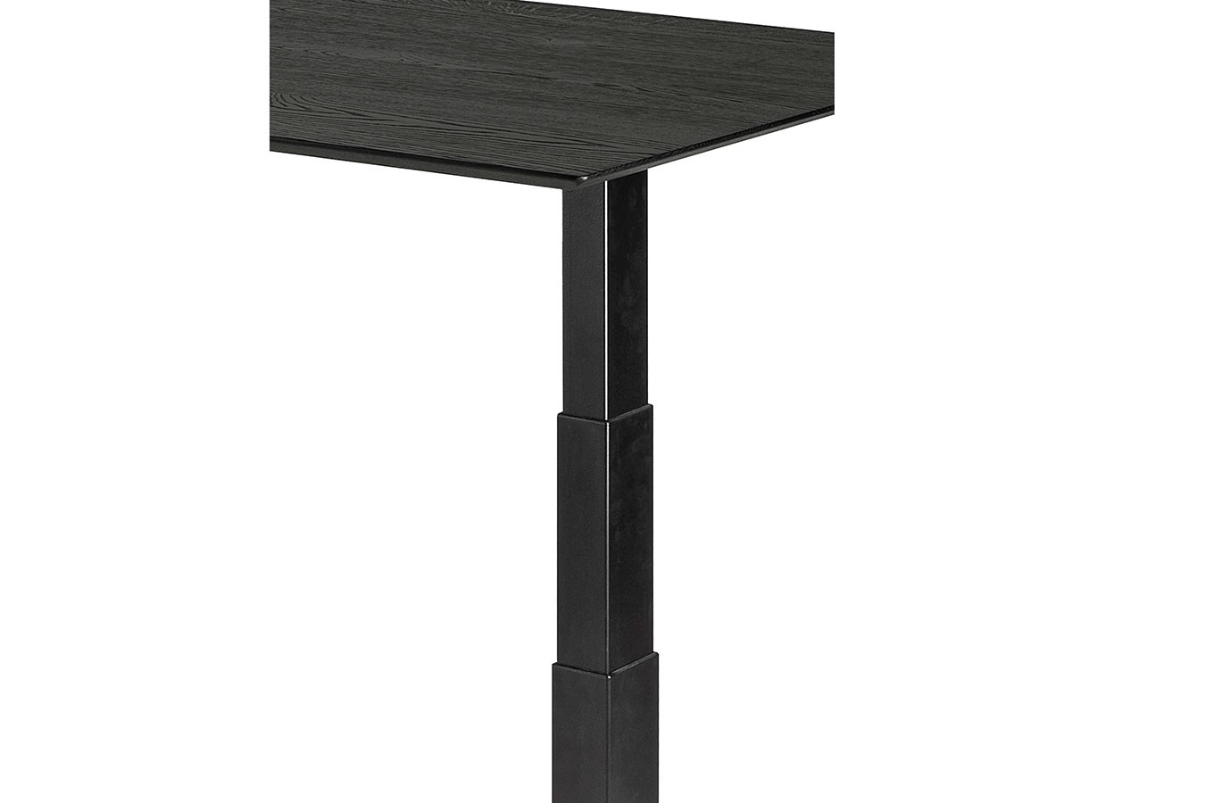 Schreibtisch Bok höhenverstellbar schwarz B 140 cm