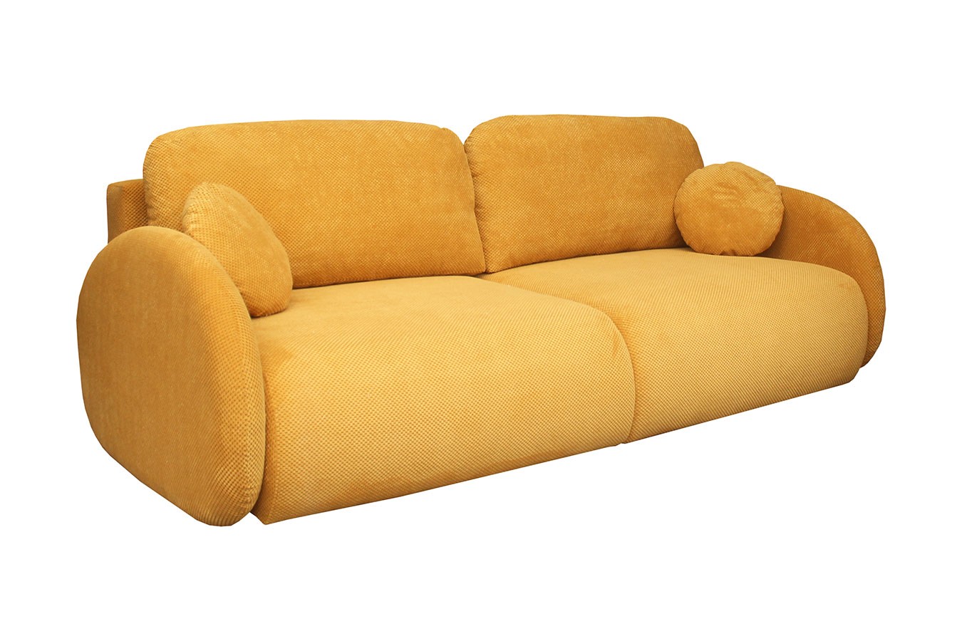 Schlafsofa Siena Stoff orangegelb