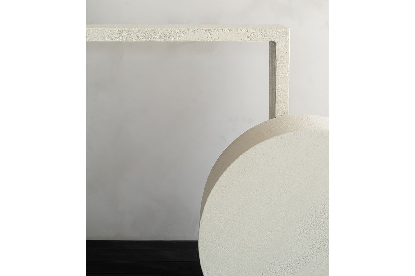 Konsole Elements Mikrozement beige B 120 cm