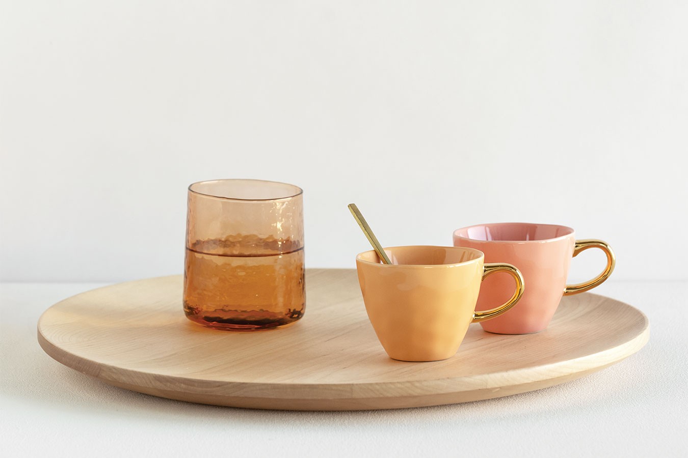 Kaffeetasse Porzellan orange