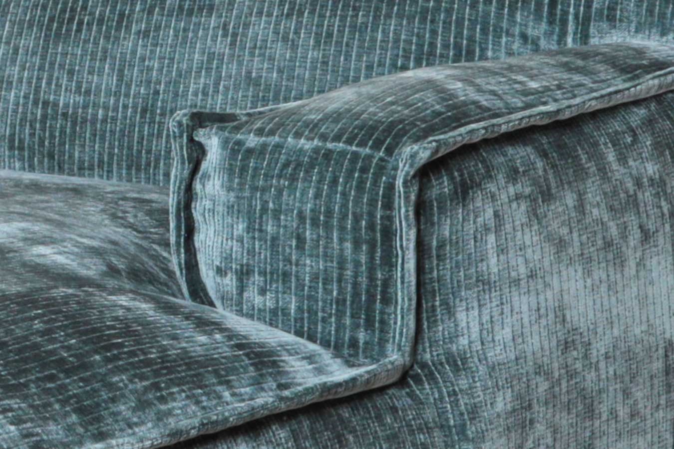 Ecksofa Plantes Cord petrol