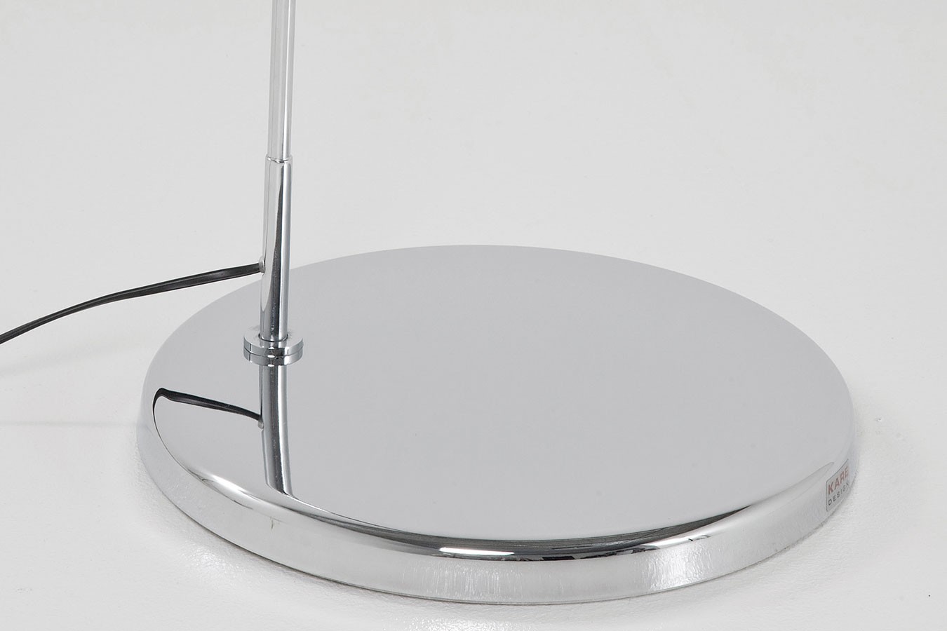 Standleuchte Goose Chrom Schwarz H 205 cm
