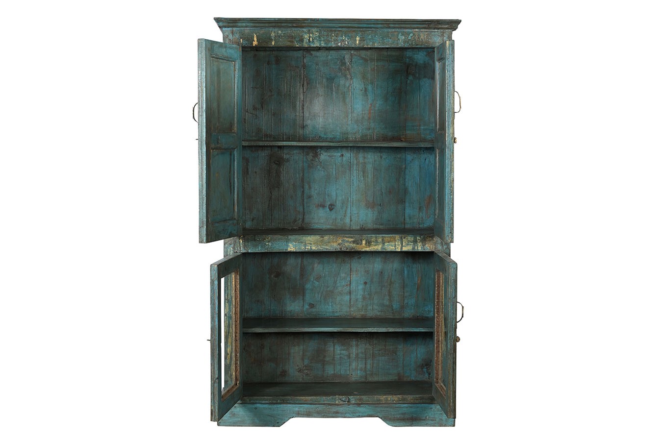 Vitrinenschrank Vintage blau