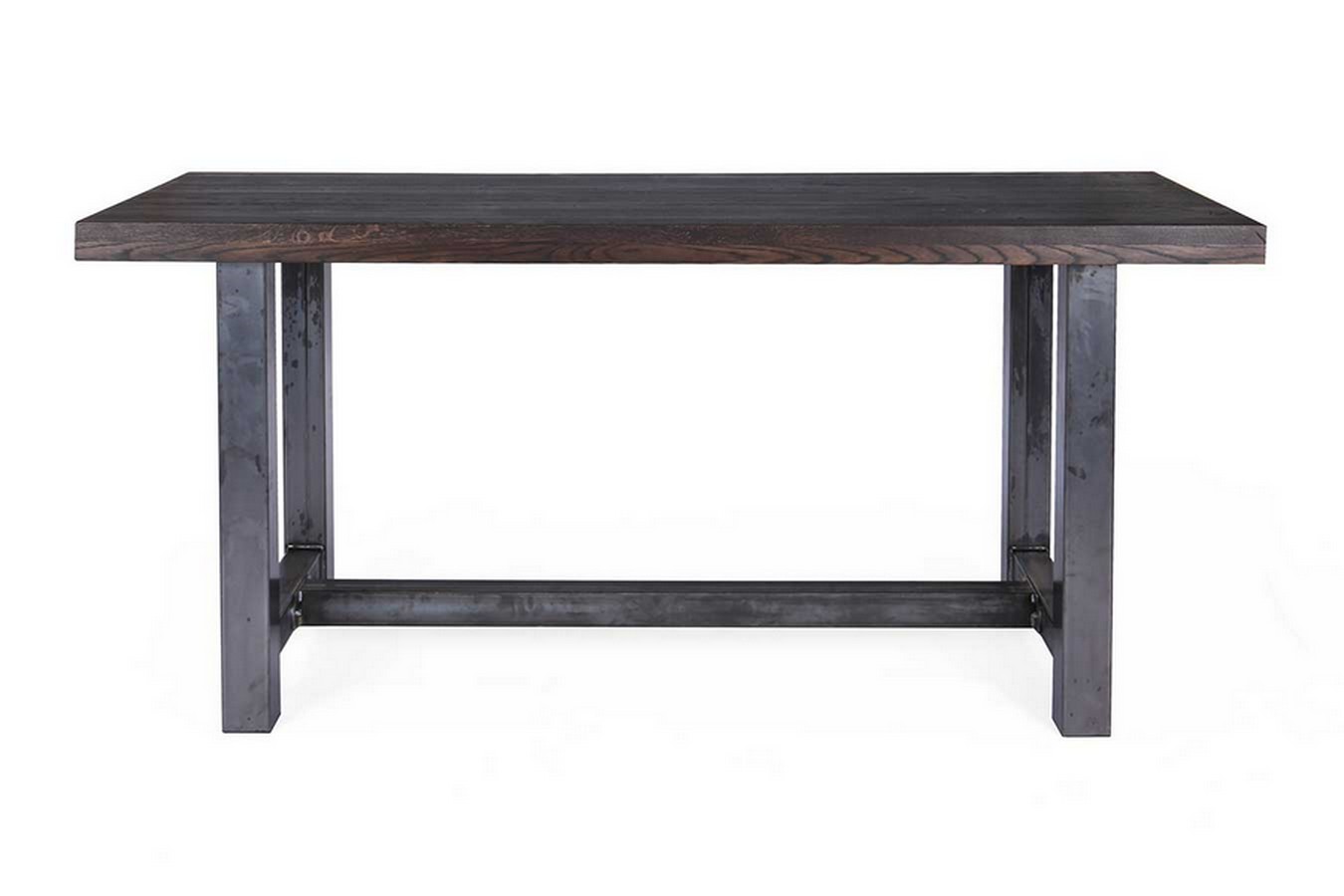 Bartisch astige Eiche Massivholz gerade Kante 230*85*108 cm