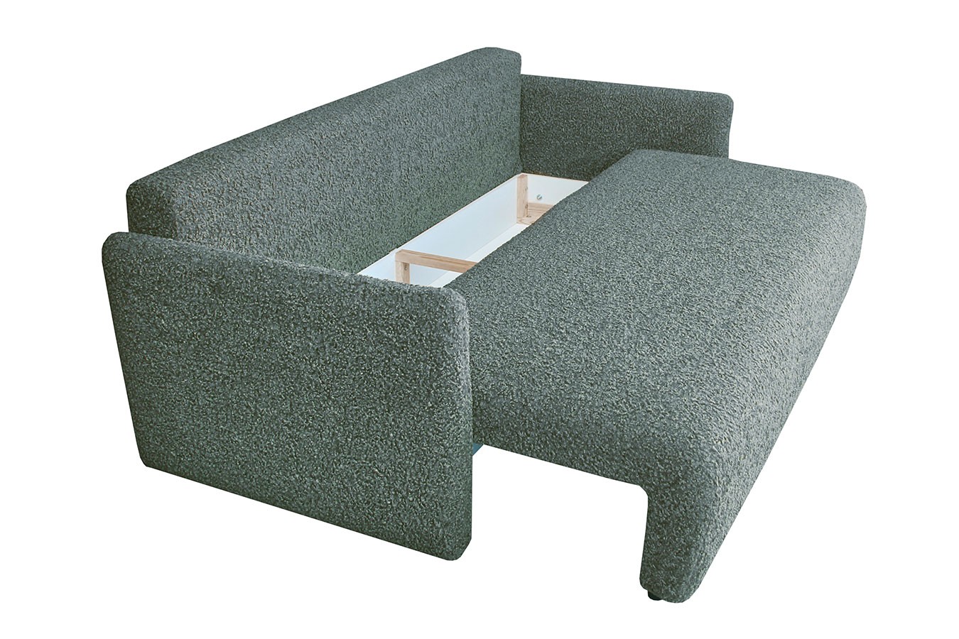 Schlafsofa Maddy Stoff hellblau