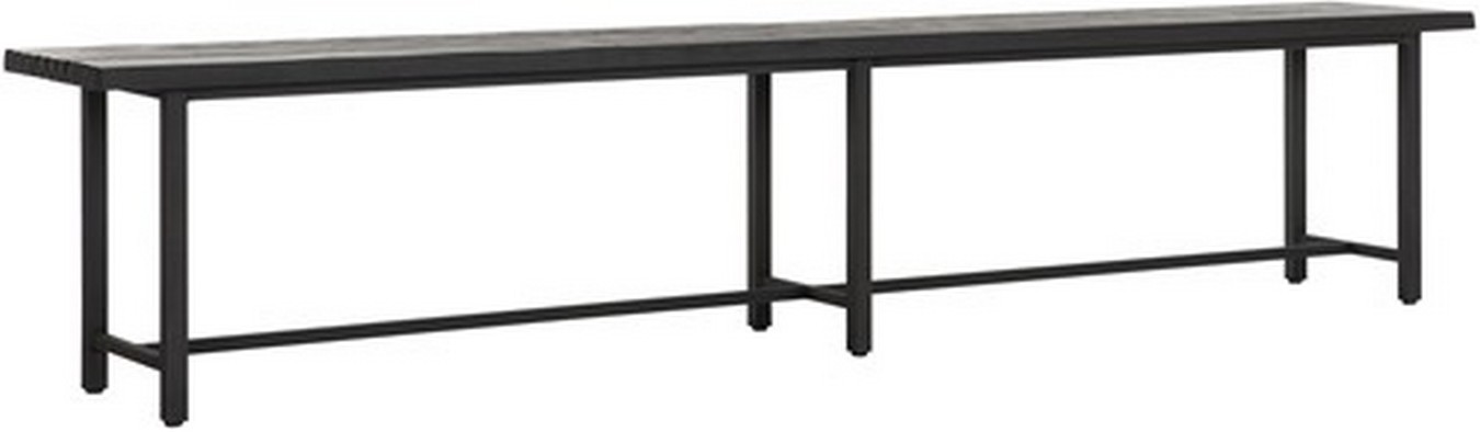 Sitzbank Timeless Black Teak schwarz B 240 cm