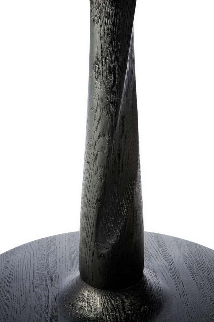 Bistrotisch Torsion Eiche schwarz D 70 cm